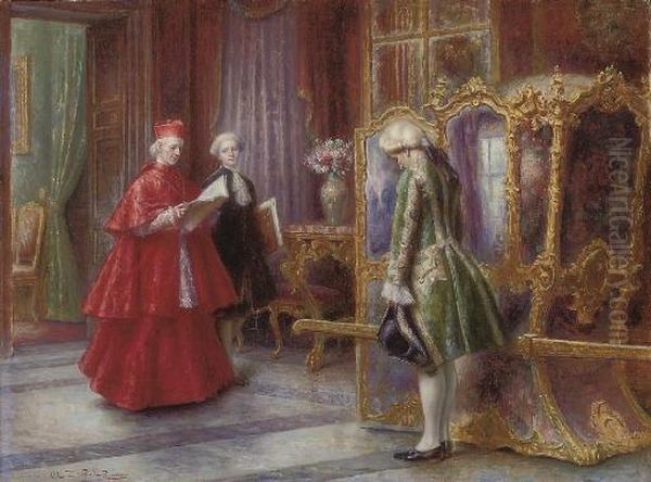 A Cardinal With His Attendants - view 1