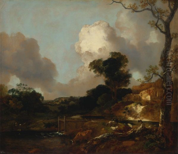 Landscape with Stream and Weir - view 1