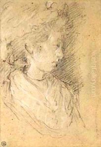 Study of a woman in a Mob Cap by Thomas Gainsborough