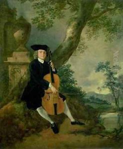 The Rev John Chafy Playing a Cello by Thomas Gainsborough