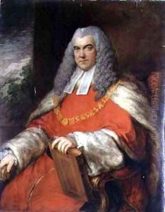 Portrait of Judge Sir John Skynner 1723-1805 Wearing Robes and Chain of Office