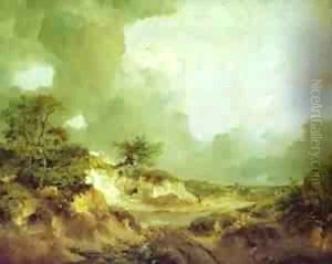 Landscape With Sandpit 1746-1747 by Thomas Gainsborough