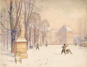 Le Jardin Du Luxembourg Sous La Neige