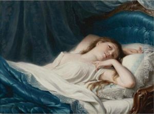 Reclining Beauty by Fritz Zuber-Buhler