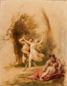 Scene De Bacchanale by Fritz Zuber-Buhler