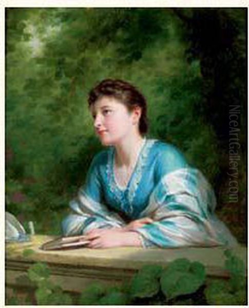 Portrait De Jeune Femme Dans Un Parc - view 1