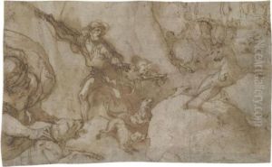 Hunting Scene: Design For A Stage Curtain Hunting Scene: Design For A Stage Curtain