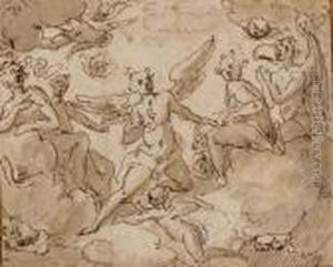 Des Anges Sur Des Nuages by Federico Zuccaro