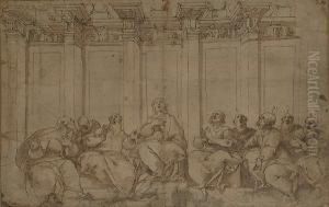 Pentecost. by Federico Zuccaro