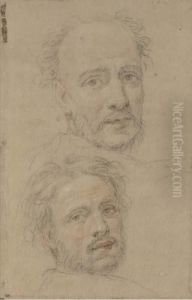 Two Heads Of Bearded Men