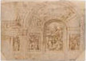 Design For The Decoration Of A Chapel by Federico Zuccaro