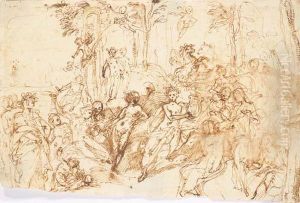 Pen And Brown Ink by Federico Zuccaro