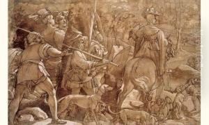Scene De Chasse Au Faucon Scene De Chasse Au Faucon