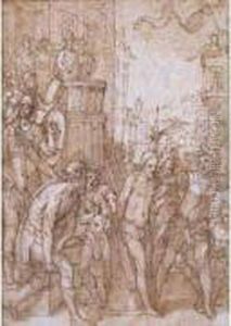 La Flagellation by Federico Zuccaro