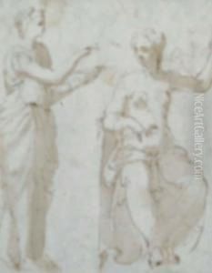 Two Women by Taddeo Zuccaro