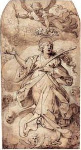 The Apotheosis Of A Female Martyr Saint, Possibly Apollonia