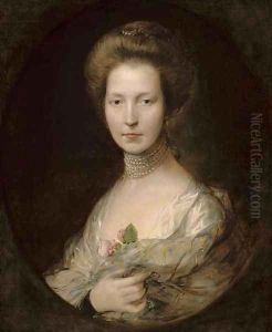 Portrait of a lady, identified as Lady Louisa Clarges by Thomas Gainsborough
