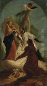 L'adoration De Saint Benoit Et Saint Francois D'assise