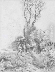 The faggot gatherer by Thomas Gainsborough