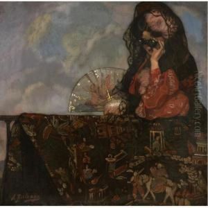 En El Balcon (on The Balcony) by Ignacio Zuloaga Y Zabaleta
