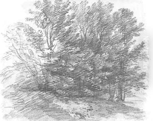 Woodland scene by Thomas Gainsborough
