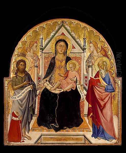 Madonna and Child with Sts John Baptist and Paul c. 1375 - view 1