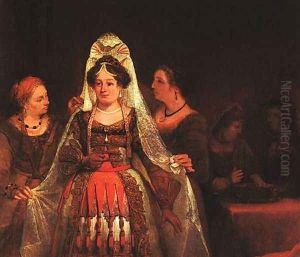 The Jewish Bride (Esther Bedecked) 1684 by Aert De Gelder