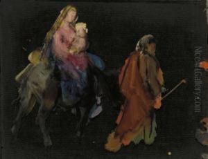 Flucht Nach Aegypten, Um 1867-77 Flucht Nach Aegypten, Um 1867-77