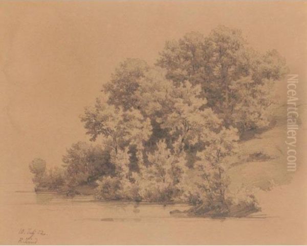 Baume Am Wasser, 1852
Trees At The Shore, 1852 - view 1