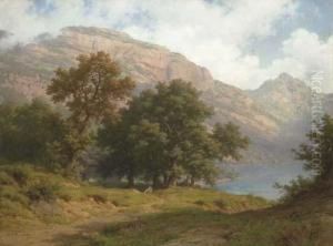 Vierwaldstattersee Mit Blick Auf Die Rigiflanke by Robert Zund