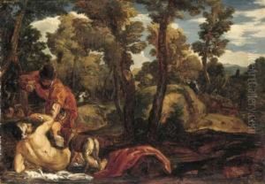 Der Barmherzige Samariter by Robert Zund