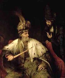 Ahasuerus and Haman by Aert De Gelder