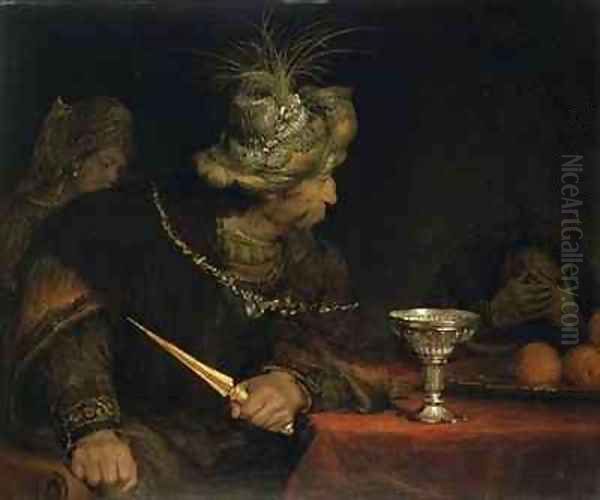 King Ahasuerus Condemning Haman - view 1