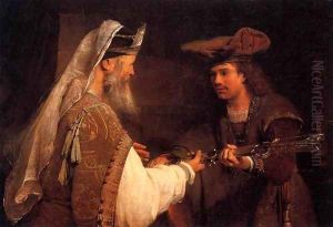 Ahimelech Giving the Sword of Goliath to David by Aert De Gelder
