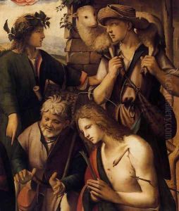 Adoration of the Shepherds (detail 2) 1510 by Ridolfo Ghirlandaio