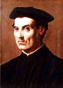 Portrait of a Gentleman Wearing a Black Cap and Robes