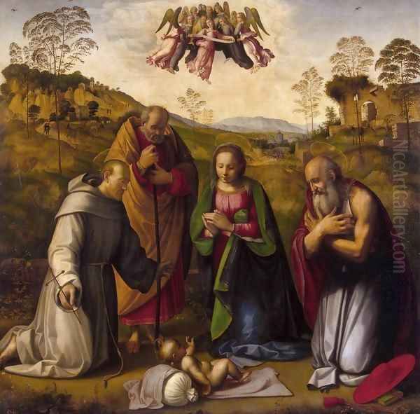 Holy Family with Sts Francis and Jerome - view 1