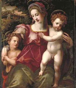 The Madonna and Child with the Infant Saint John the Baptist by Ridolfo Ghirlandaio
