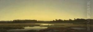 Abendliche Moorlandschaft by Anton Georg Zwengauer