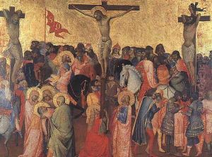 Crucifixion 1390-96 by Agnolo Gaddi