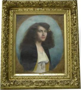 Portraitde Jeune Femme by Augustin Zwiller