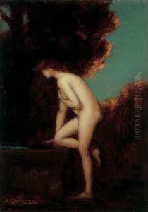 Femme Nue A La Fontaine