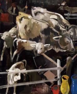 In The Market - Palce by Vilmos Aba-Novak