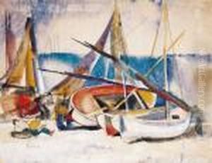 Boats by Vilmos Aba-Novak