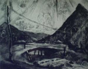 Hegyi Patak Felsobanyan by Vilmos Aba-Novak