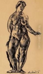Before Bathing by Vilmos Aba-Novak