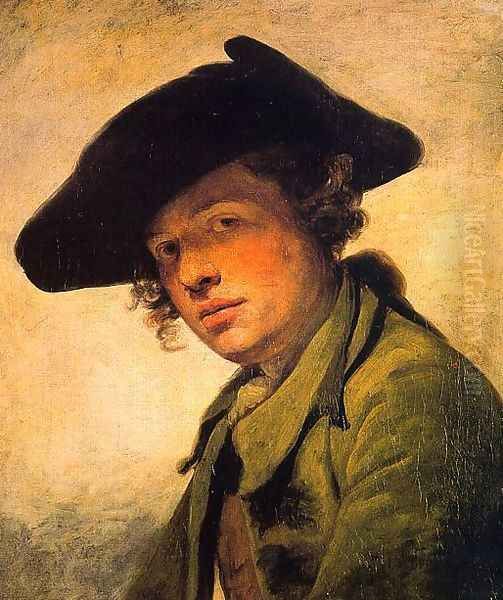 A Young Man in a Hat 1750s - view 1