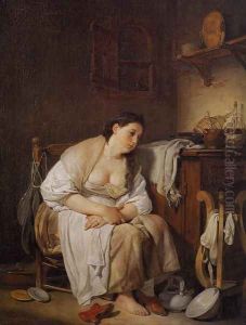 Indolence (La Paresseuse Italienne) 1756 by Jean Baptiste Greuze