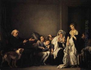 The Widow and Her Priest 1784 by Jean Baptiste Greuze