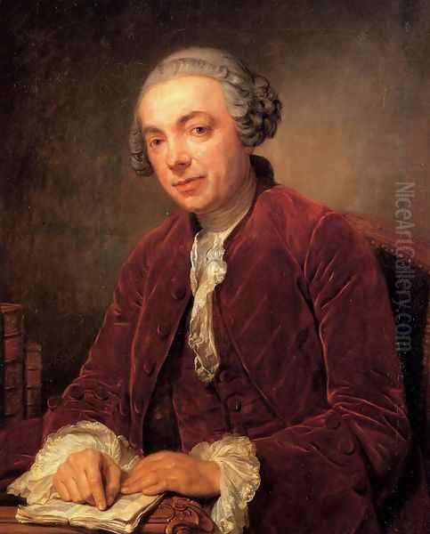 Portrait of Abraham de Roquencourt, half-length, in a red jacket and white foulard - view 1